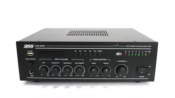 DSS-60WF усилитель 120 Вт/100В, WIFI, MP3, FM, Bluetooth, SD