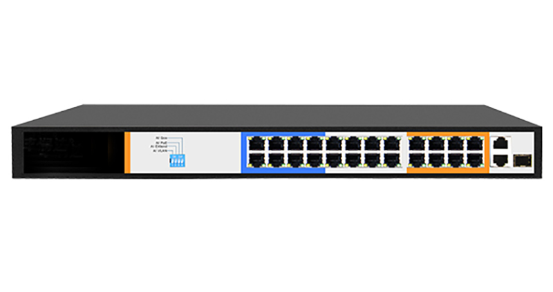 Foredge AI6024H коммутатор L2 24х100Mbps POE, 2х1Gbps, 1xSFP