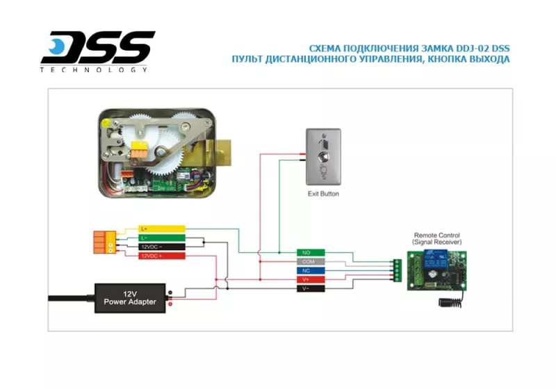 DSS DDJ-02KA электромеханический замок, накладной DSS DDJ-02KA электромеханический замок, накладной