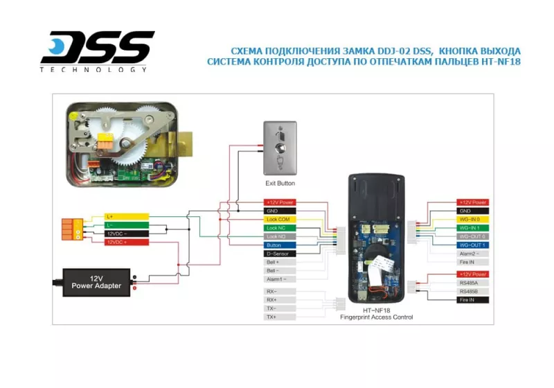 DSS DDJ-02PG электромеханический замок, накладной DSS DDJ-02PG электромеханический замок, накладной
